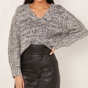 Reiss Flo Textured V- Neck Sweater